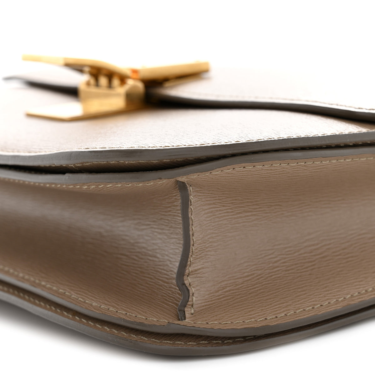 Liege Calfskin Medium Classic Box Flap Bag Souris
