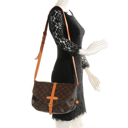 Louis Vuitton Monogram SC Flore Saumur Teal 2 of 7