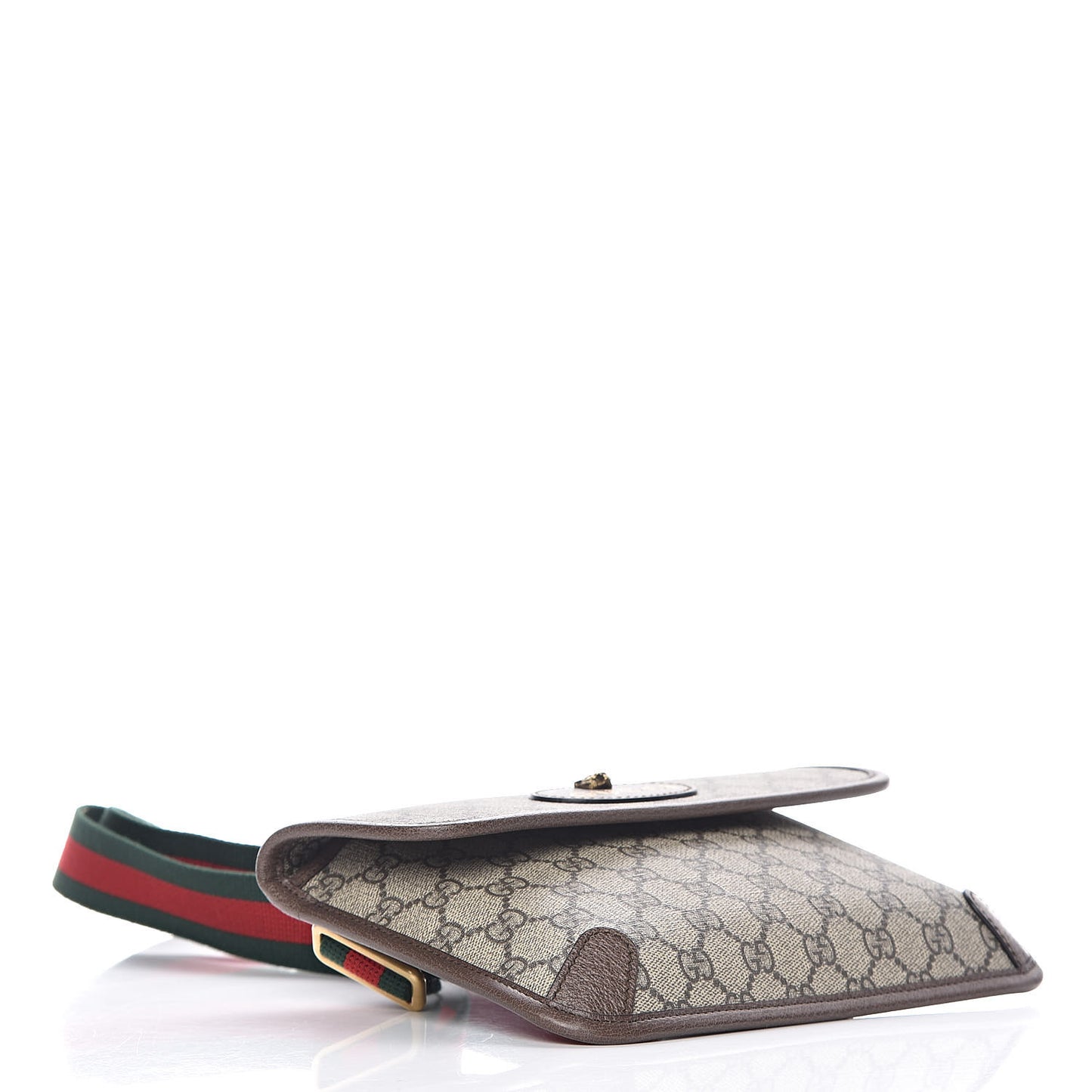 GG Supreme Monogram Neo Vintage Web Belt Bag Brown
