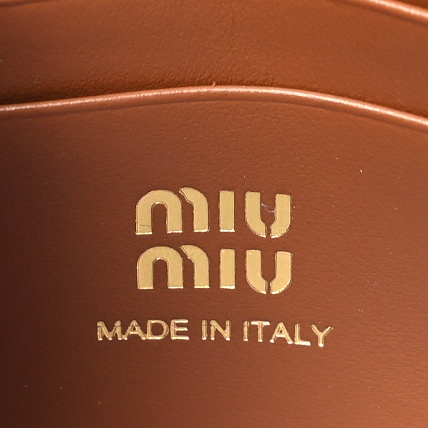 Nappa Compact Wallet On Strap Cognac Red