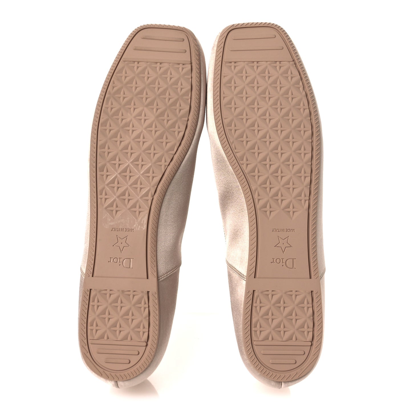 Satin Grosgrain D-Joy Ballet Flats 40 Beige Rose