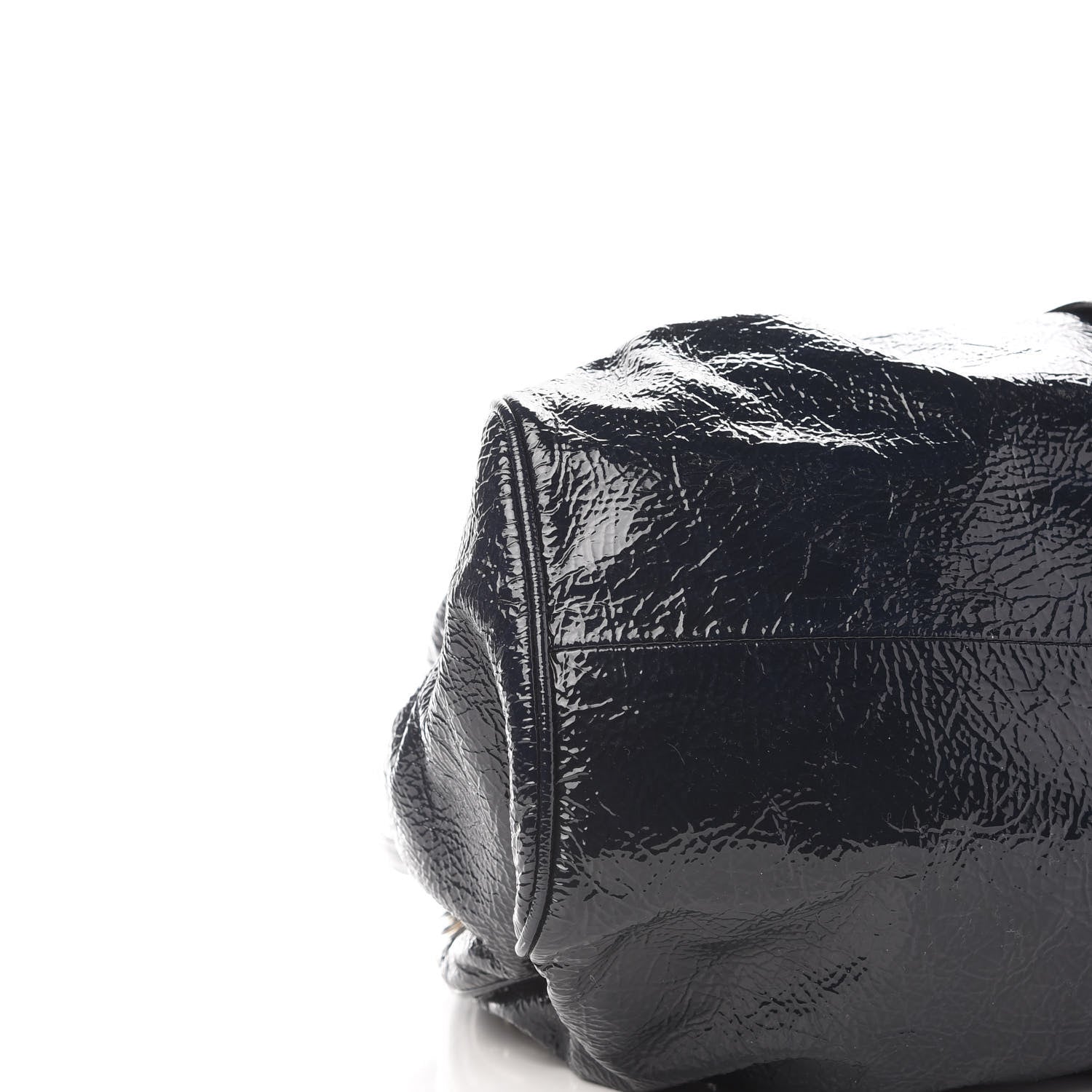 Jimmy Choo Crushed Patent Riki Bag Blue 7 of 8