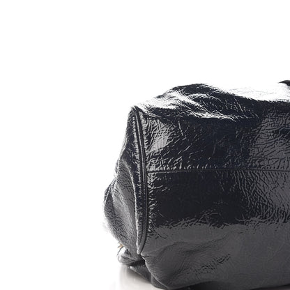 Jimmy Choo Crushed Patent Riki Bag Blue 7 of 8