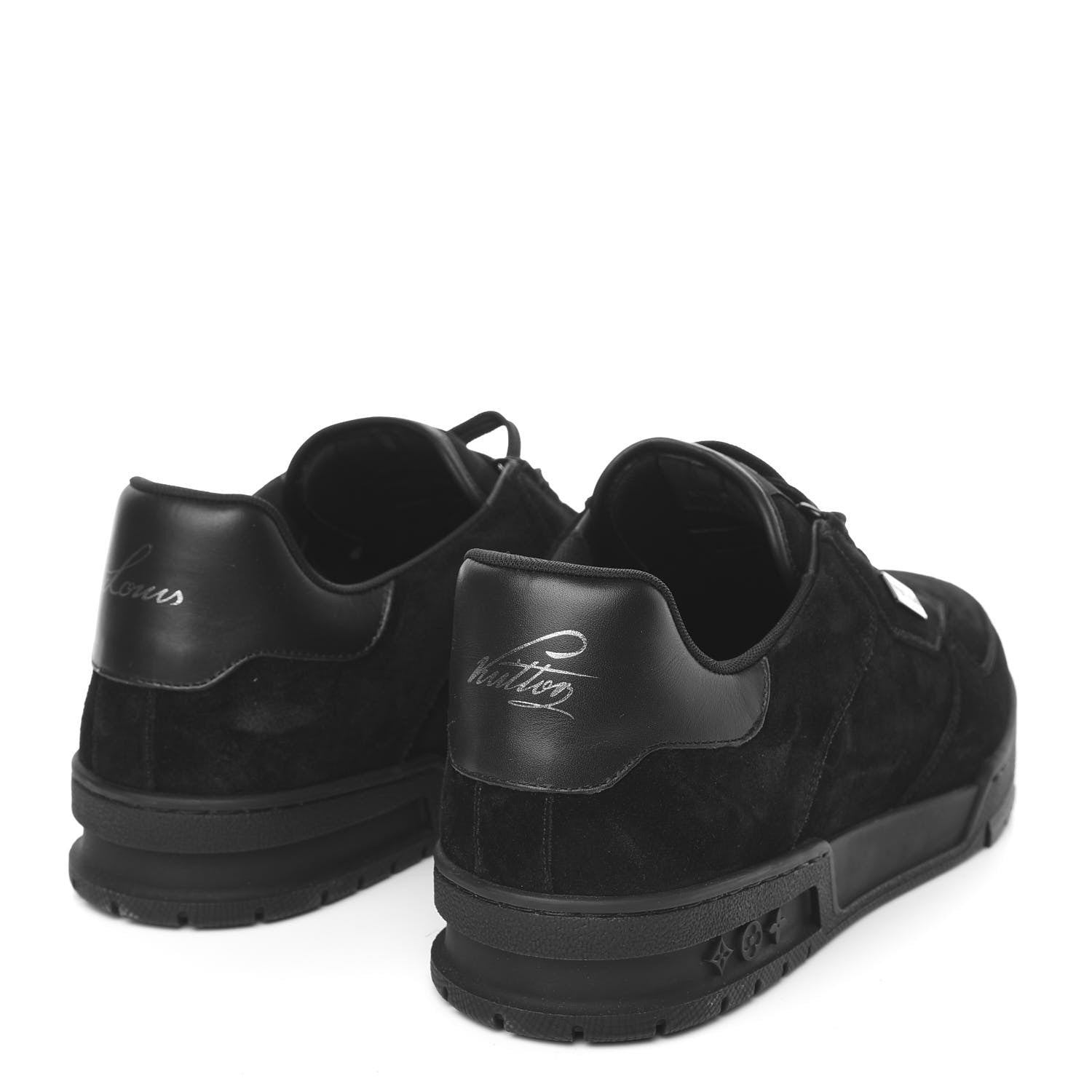 Louis Vuitton Suede Uniform Sneakers 9.5 Black 4 of 9