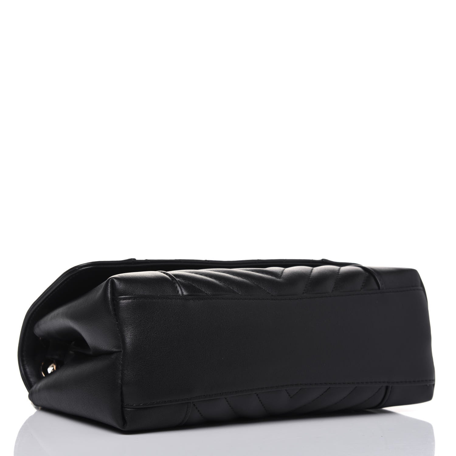 Chanel Calfskin Quilted Small Daily Chevron Flap Black 4 of 15