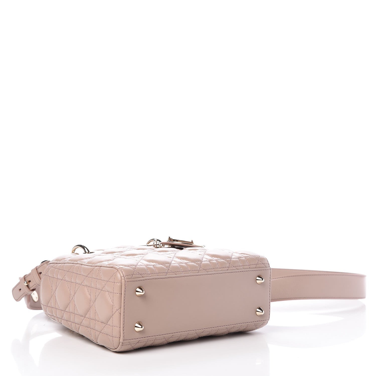 Christian Dior Lambskin Cannage Small Lucky Badges My Lady Dior Taupe 4 of 6