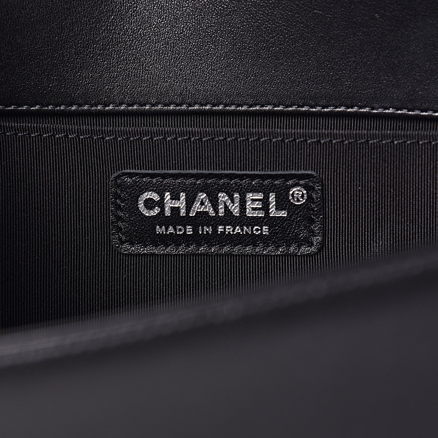 Lambskin Quilted Medium Boy Flap Black