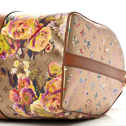 Louis Vuitton Metallic Monogram LV Garden Keepall Bandouliere 45 Gold 9 of 10