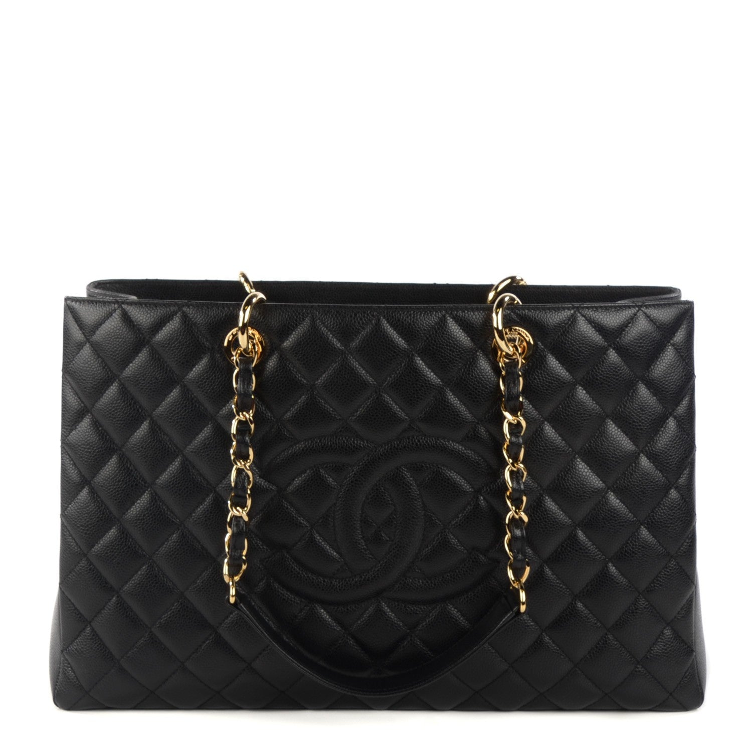 Chanel Caviar Quilted XL Grand Shopping Tote GST Black 1 of 7