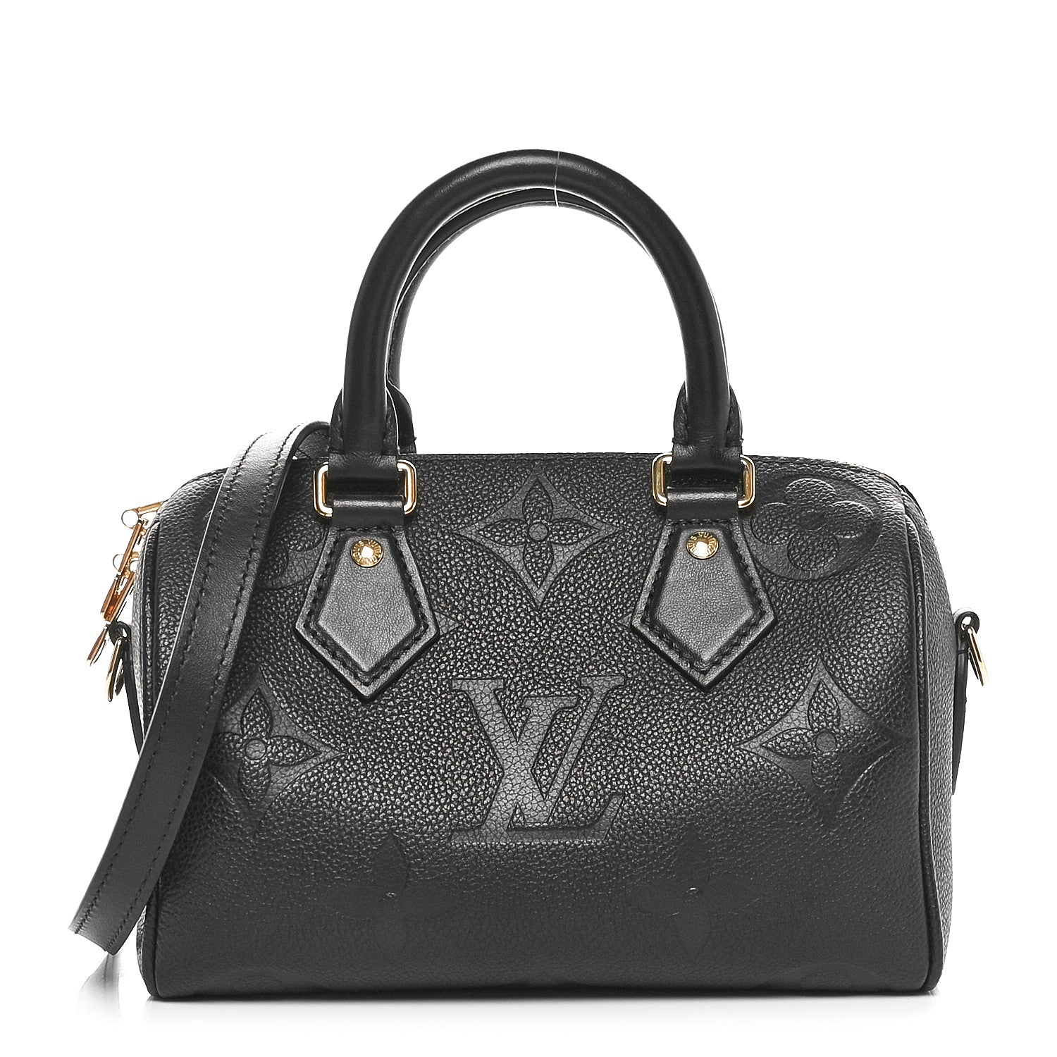 Louis Vuitton Empreinte Monogram Giant Speedy Bandouliere 20 Black 1 of 10
