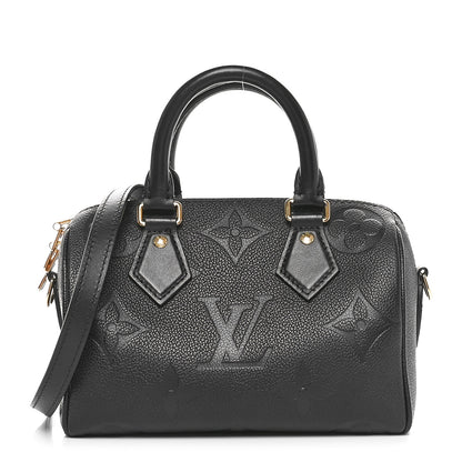 Louis Vuitton Empreinte Monogram Giant Speedy Bandouliere 20 Black 1 of 10