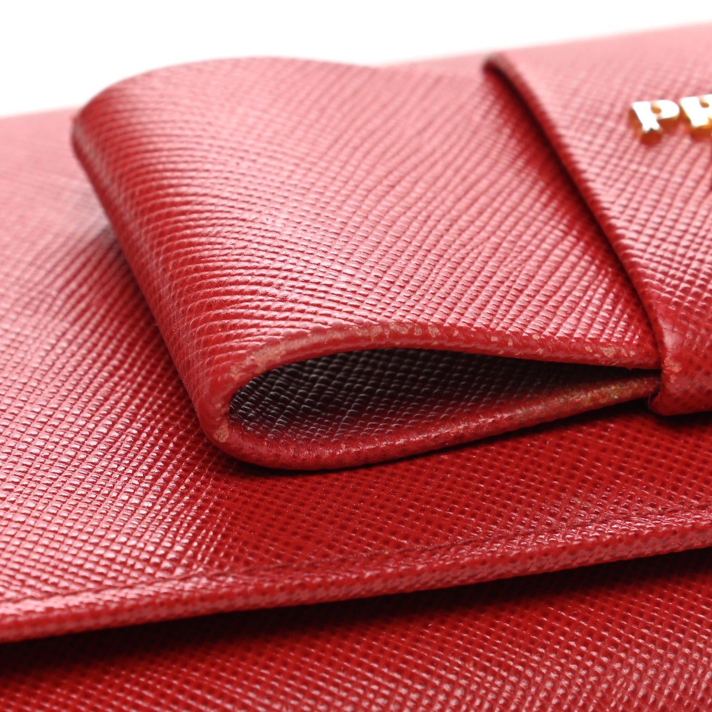 Saffiano Fiocco Bow Continental Wallet Fuoco