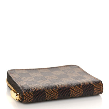 Louis Vuitton Damier Ebene Zippy Coin Purse Rose Ballerine 4 of 8