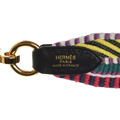 Hermes Toile Swift 25mm Sangle Cavale Shoulder Strap Multicolor Black 4 of 6
