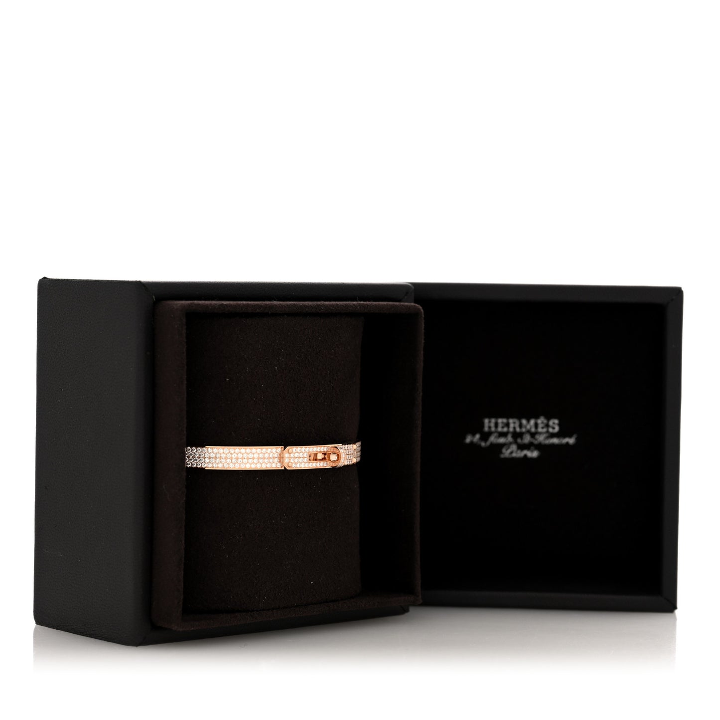 18K Rose Gold Diamond PM Kelly Full Pave Bracelet