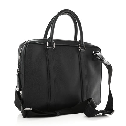 Burberry Textured Calfskin Briefcase Black 2 of 11