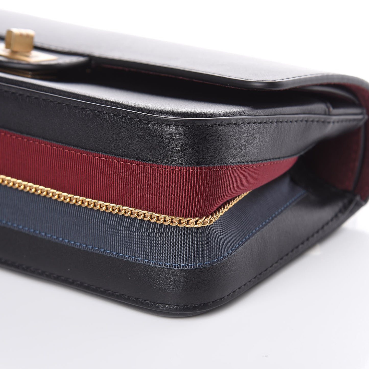Calfskin Nude 2.55 Medals Reissue 225 Flap Black