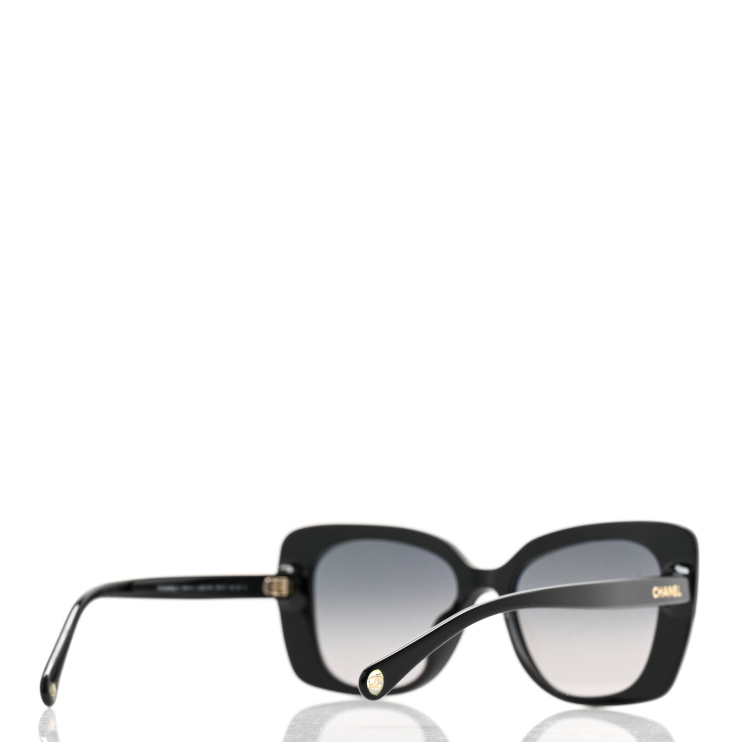 Chanel Acetate Rectangle Sunglasses 5504A Black 4 of 7