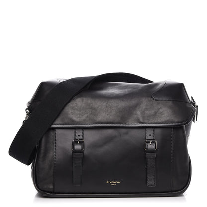 Givenchy Calfskin Rider Messenger Bag Black 1 of 8