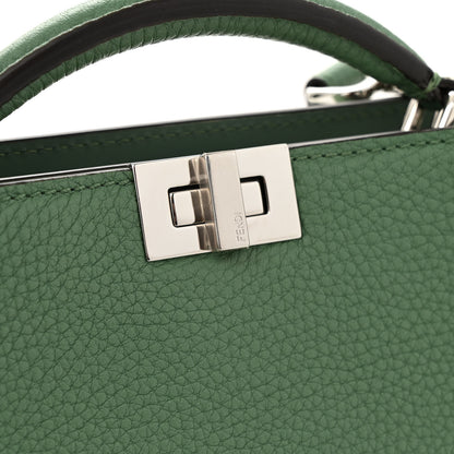 Fendi Cuoio Romano Vitello Cover Bi-Color Peekaboo I See U X Cross Satchel Green Island Maya 13 of 15