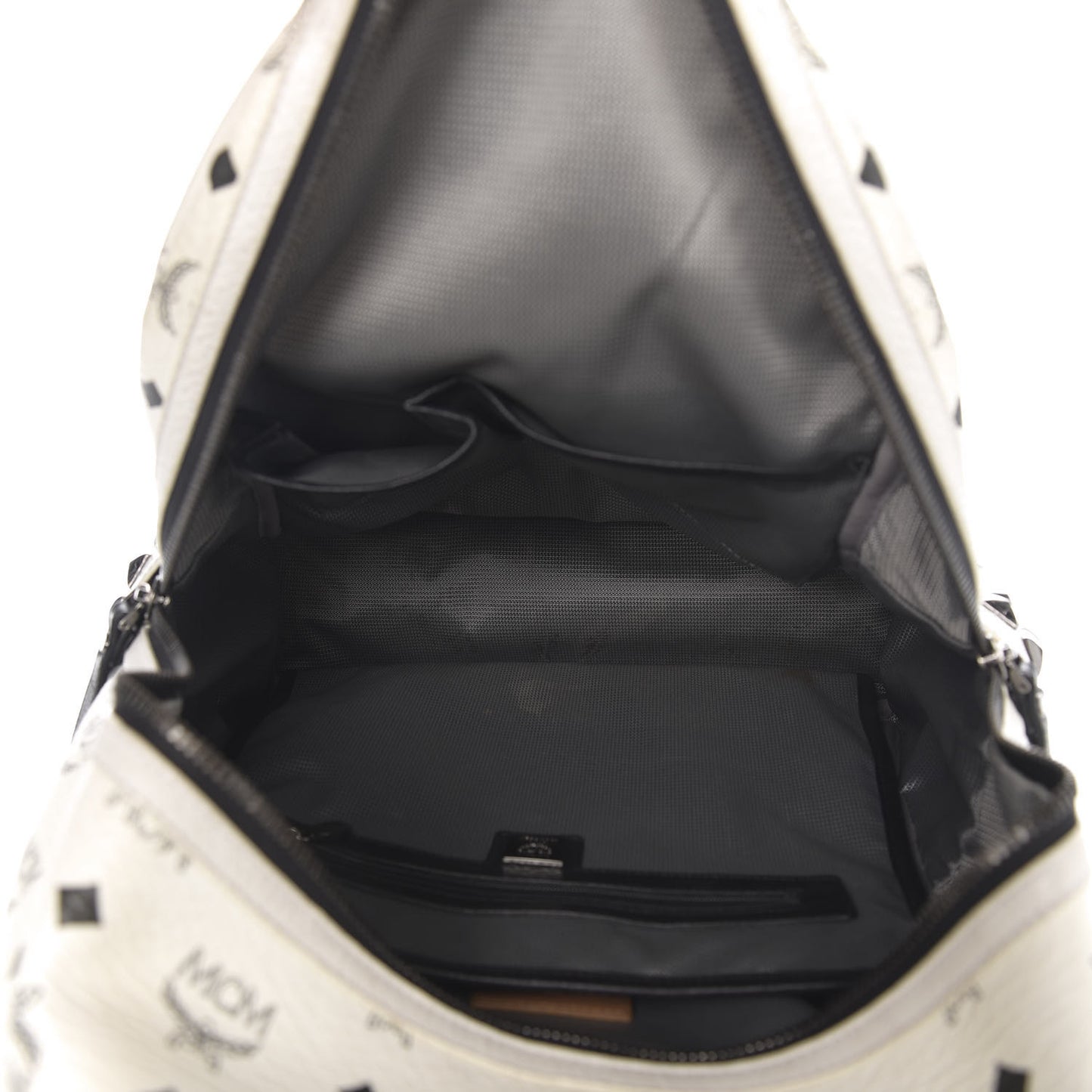 Visetos Medium Side Studs Stark Backpack White