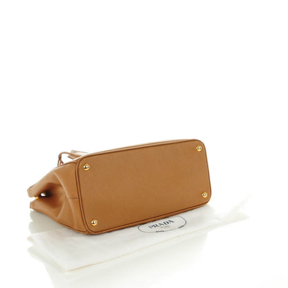 Prada Saffiano Medium Galleria Double Zip Tote Caramel 4 of 9