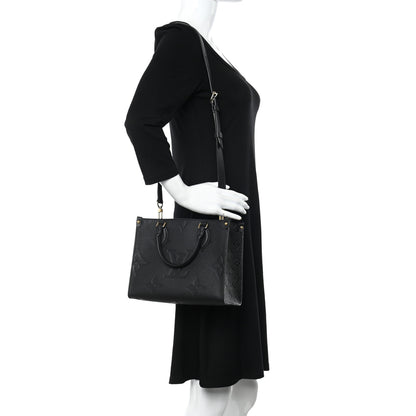 Louis Vuitton Empreinte Monogram Giant Onthego PM Black 2 of 10