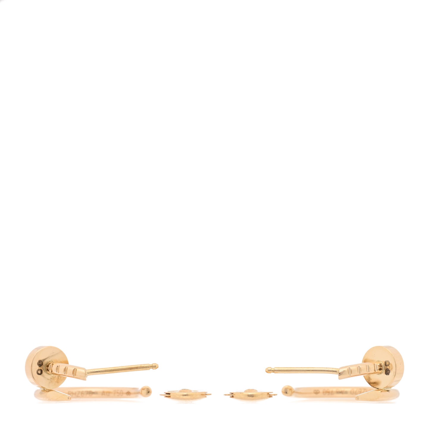 18K Yellow Gold Juste Un Clou Hoop Earrings
