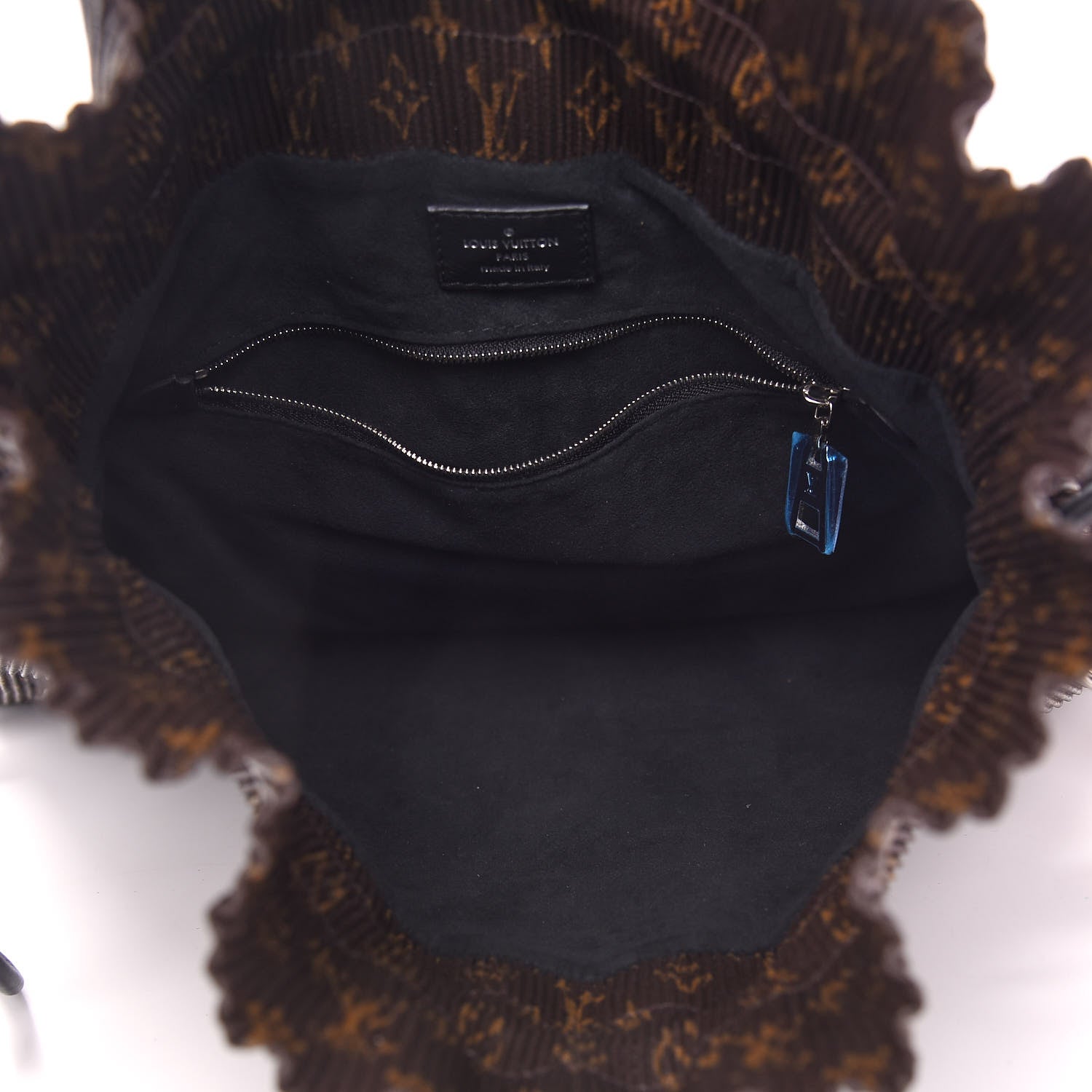 Louis Vuitton Monogram Canvas Pleated Explorer Bag MM 5 of 8