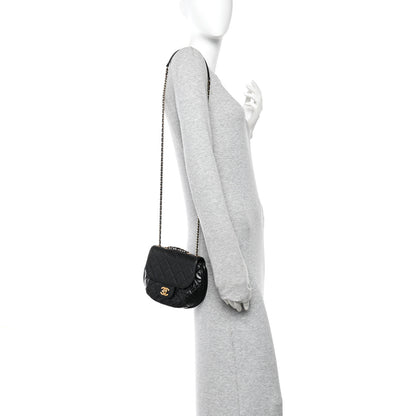 Chanel Glazed Calfskin Quilted Small Bubble CC Flap Black 2 of 10