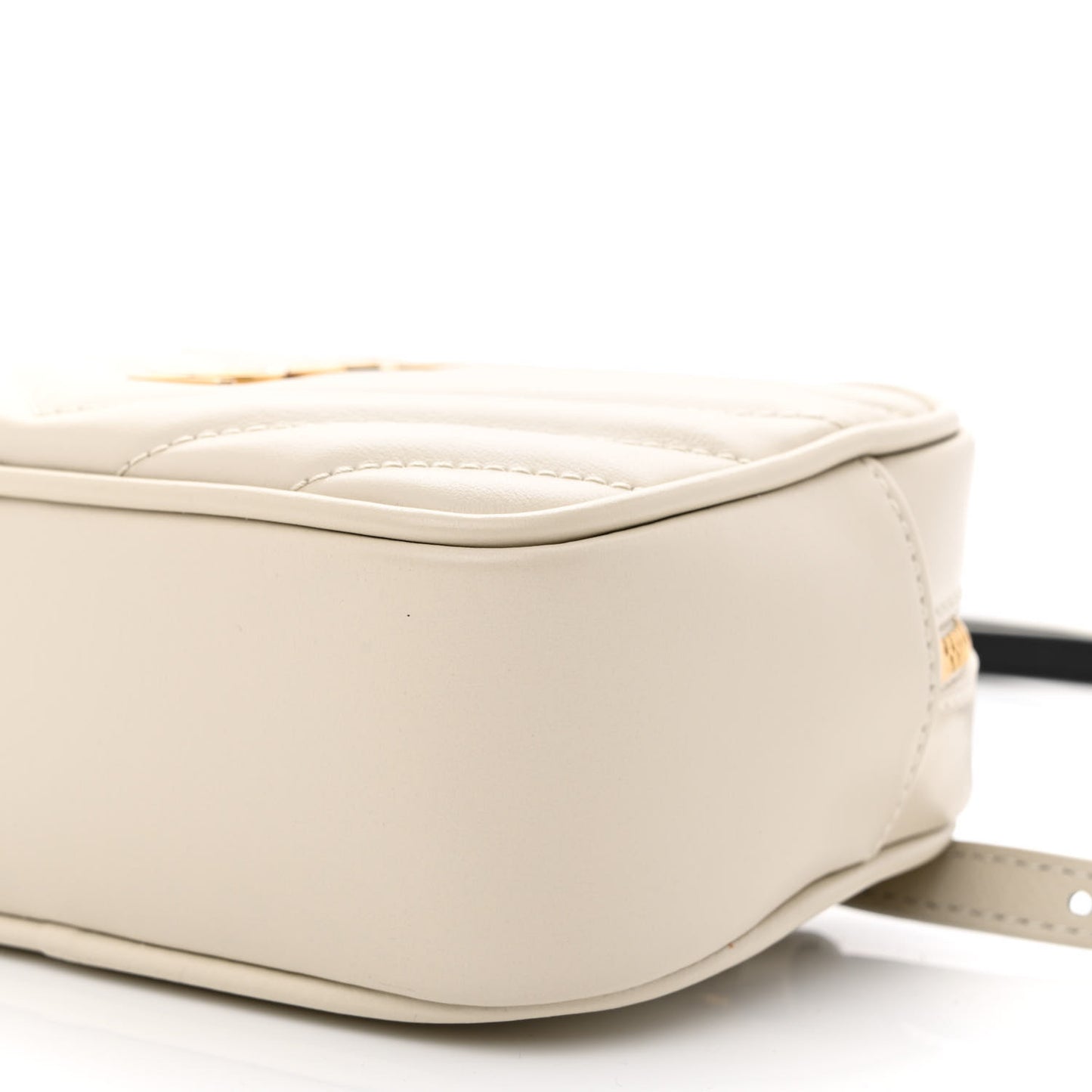 Calfskin Matelasse Monogram Lou Belt Bag Ivory