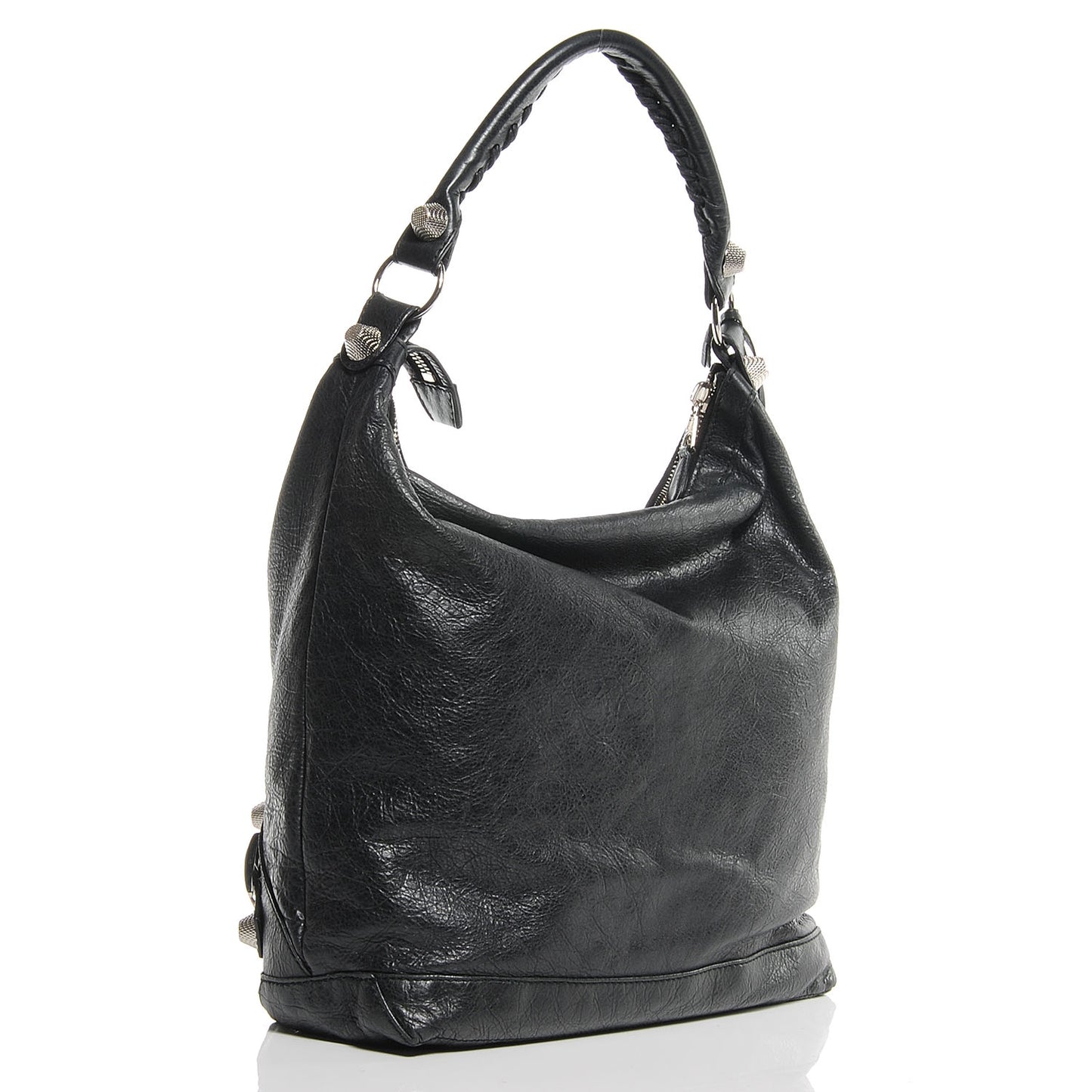 Agneau Giant 21 Silver Hardware Day Hobo Anthracite