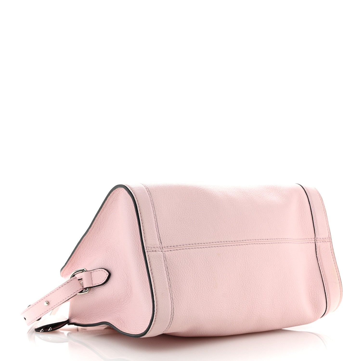 Alexander McQueen Calfskin Small Skull Padlock Zip Around Tote Baby Pink 4 of 14