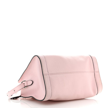 Alexander McQueen Calfskin Small Skull Padlock Zip Around Tote Baby Pink 4 of 14