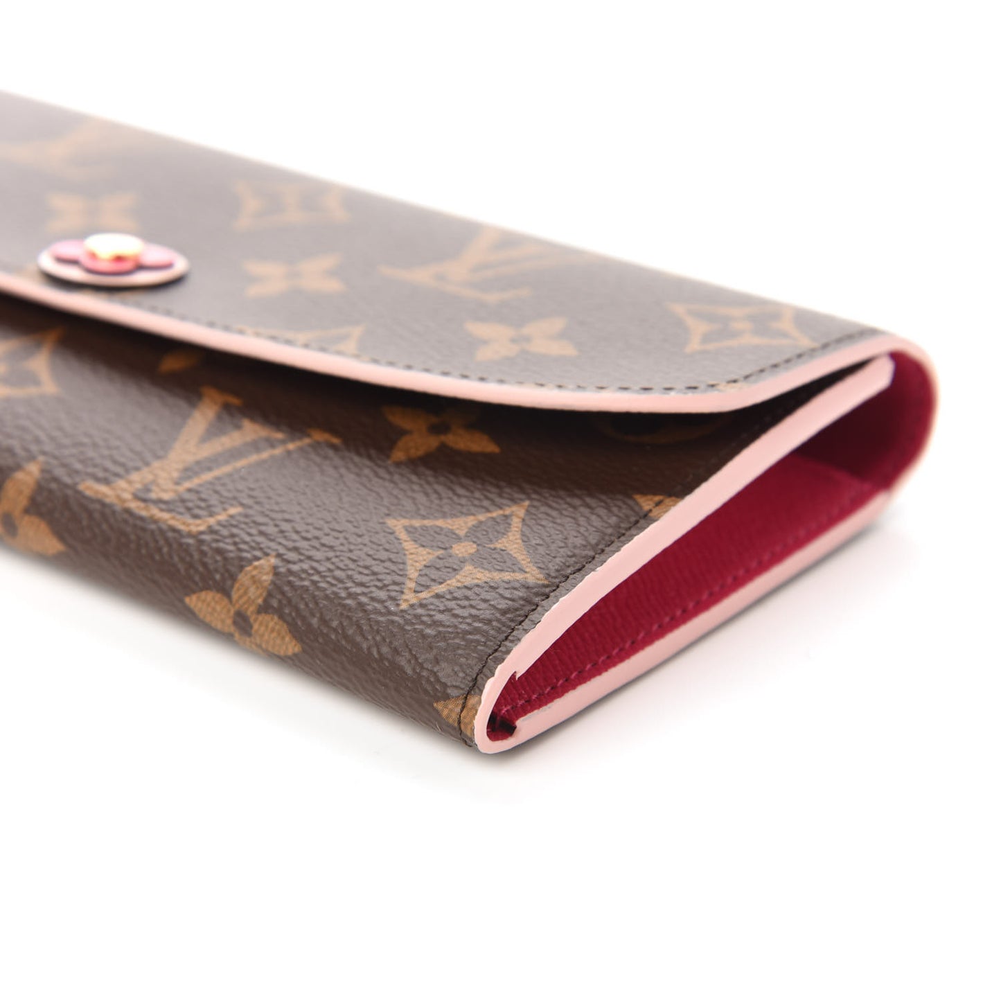 Monogram Bloom Flower Emilie Wallet Fuchsia