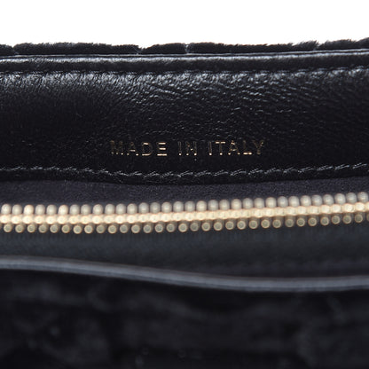 Chanel Velvet Quilted Small Clutch With Chain Black 8 of 12