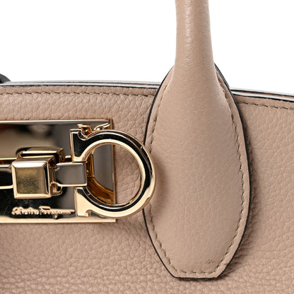 Salvatore Ferragamo Calfskin Medium Studio Bag Daino 7 of 9