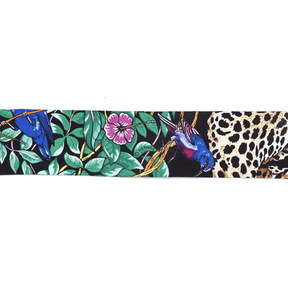Hermes Silk Jungle Love Love Twilly Black Vert Rose Vif 3 of 5