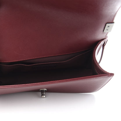 Chanel Calfskin Double Stitch Medium Boy Flap Burgundy 5 of 11