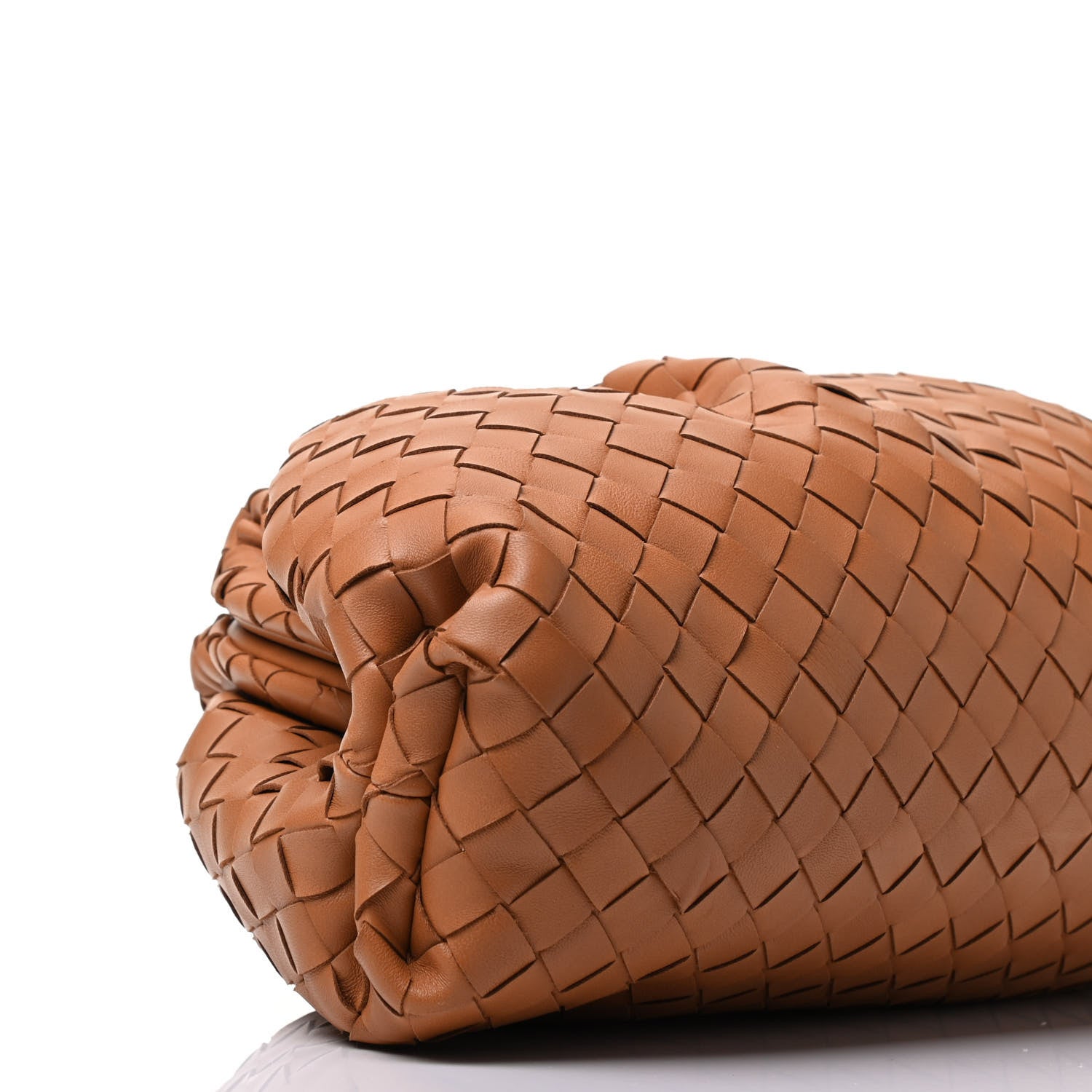 Bottega Veneta Nappa Maxi Intrecciato The Pouch Oversized Clutch Caramel 10 of 11