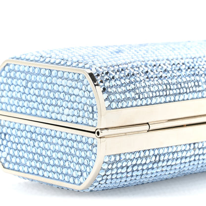 Judith Leiber Swarovski Crystal Minaudiere Clutch Blue 7 of 8