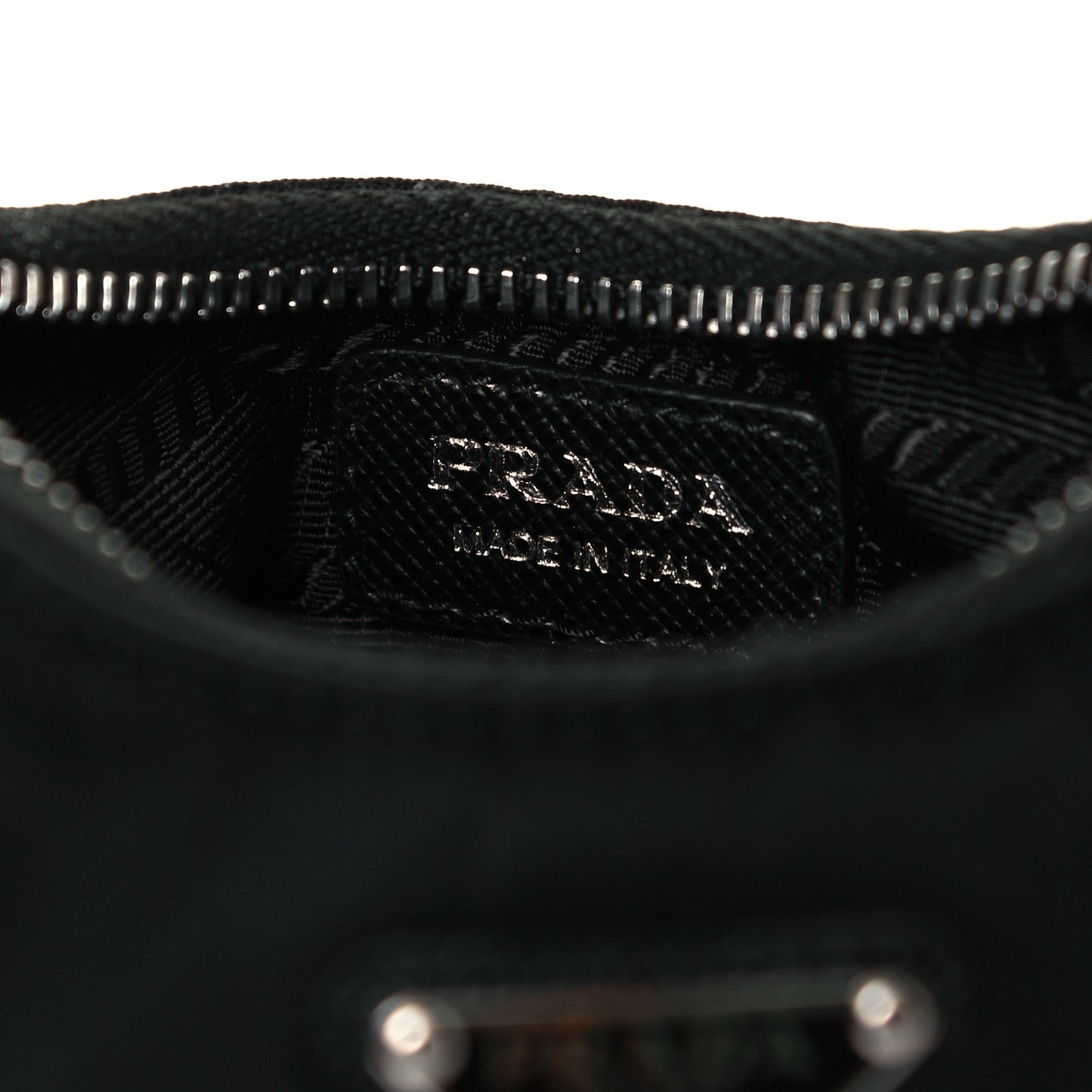 Tessuto Nylon Mini Re-Edition 2000 Shoulder Bag Black
