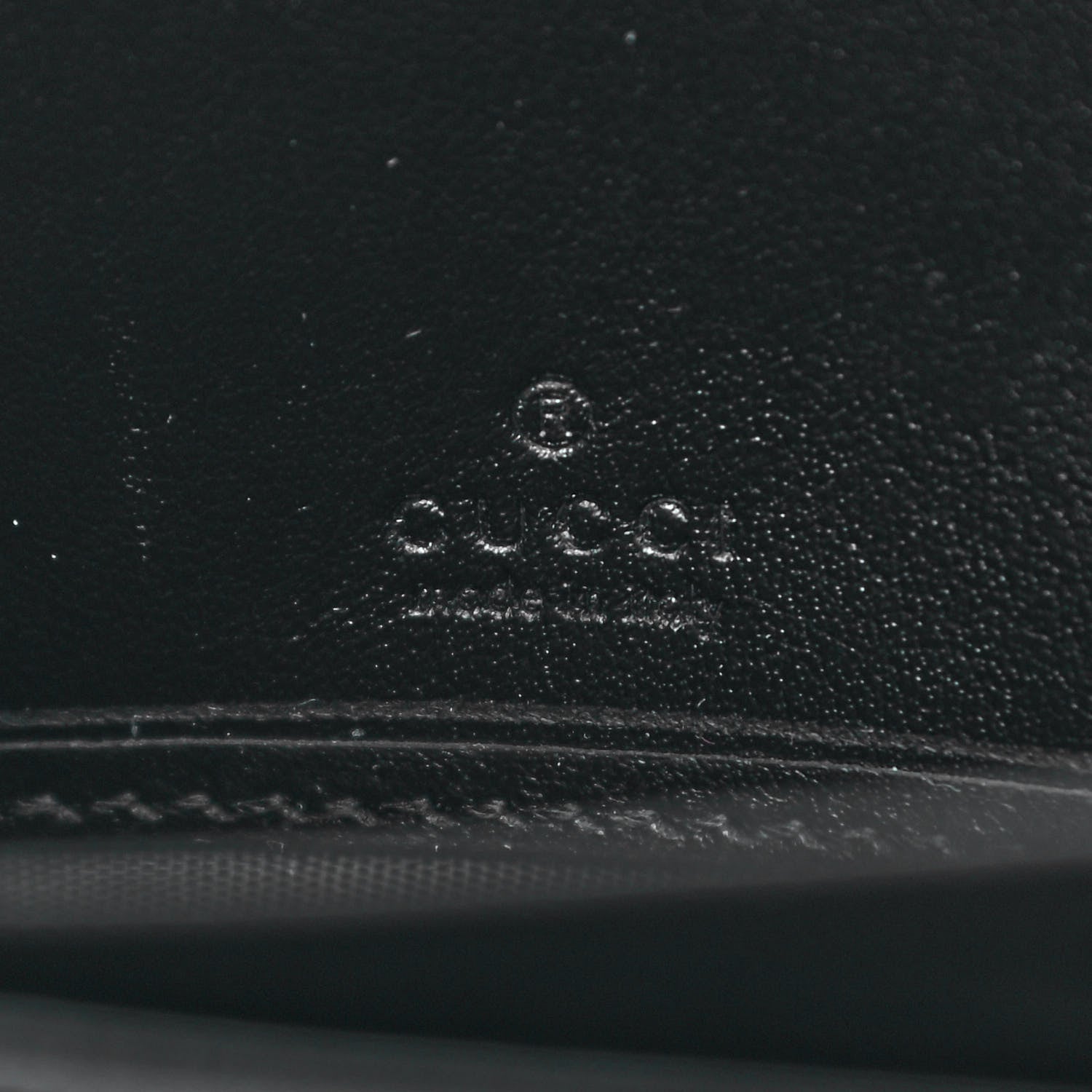 Gucci Calfskin Matelasse GG Marmont Zip Around Wallet Black 6 of 7