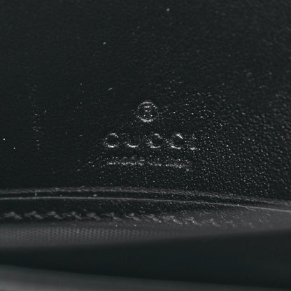 Gucci Calfskin Matelasse GG Marmont Zip Around Wallet Black 6 of 7