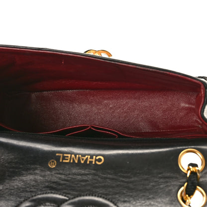 Chanel Lambskin Scallop Quilted Single Flap Black 5 of 11