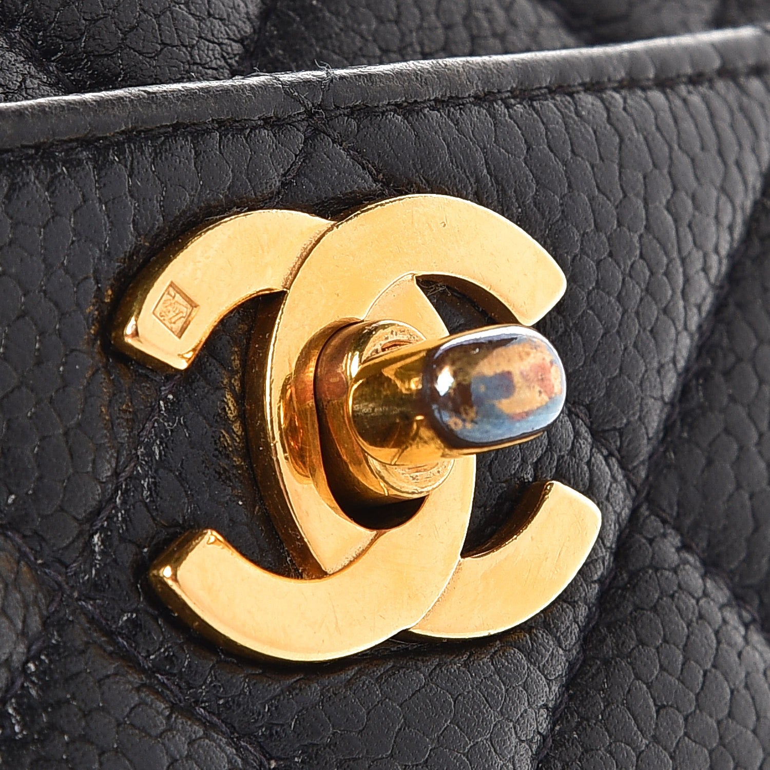 Chanel Caviar Quilted Camera Case Navy 12 of 13