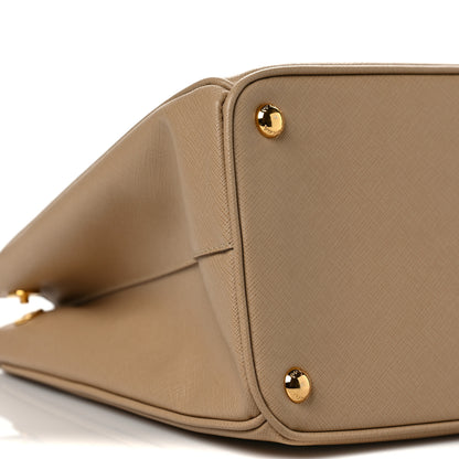 Prada Saffiano Medium Galleria Double Zip Tote Sabbia 9 of 12