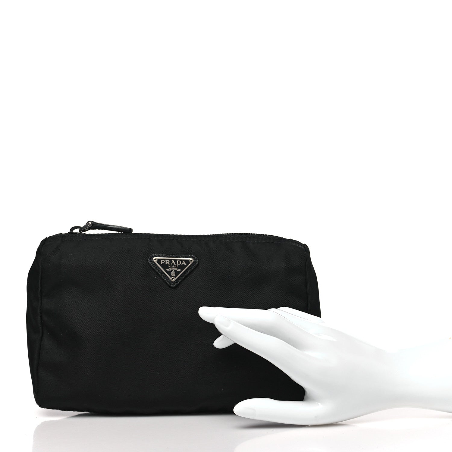 Prada Tessuto Nylon Vela Cosmetic Pouch Black 2 of 8