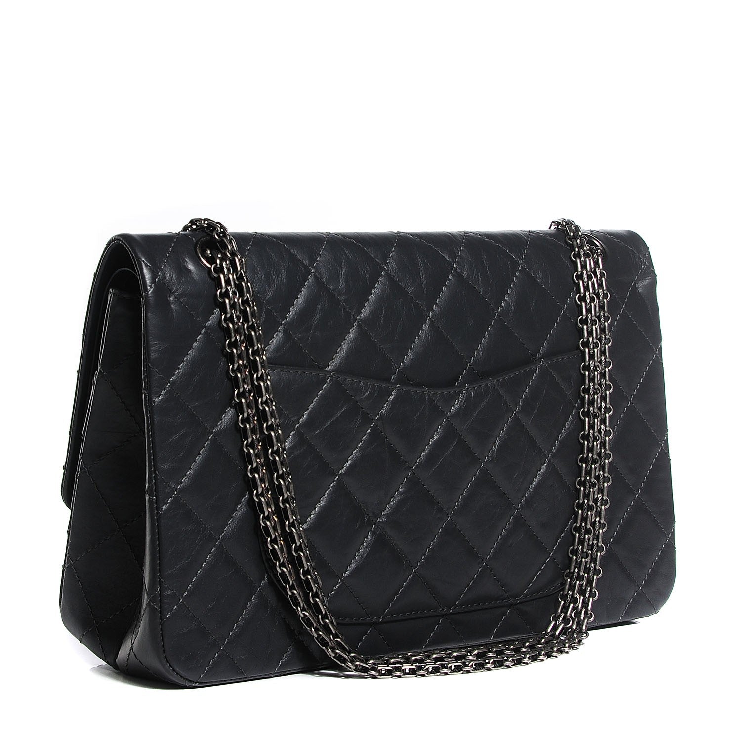Chanel Aged Calfskin 2.55 Reissue 227 Flap Dark Grey 3 of 8
