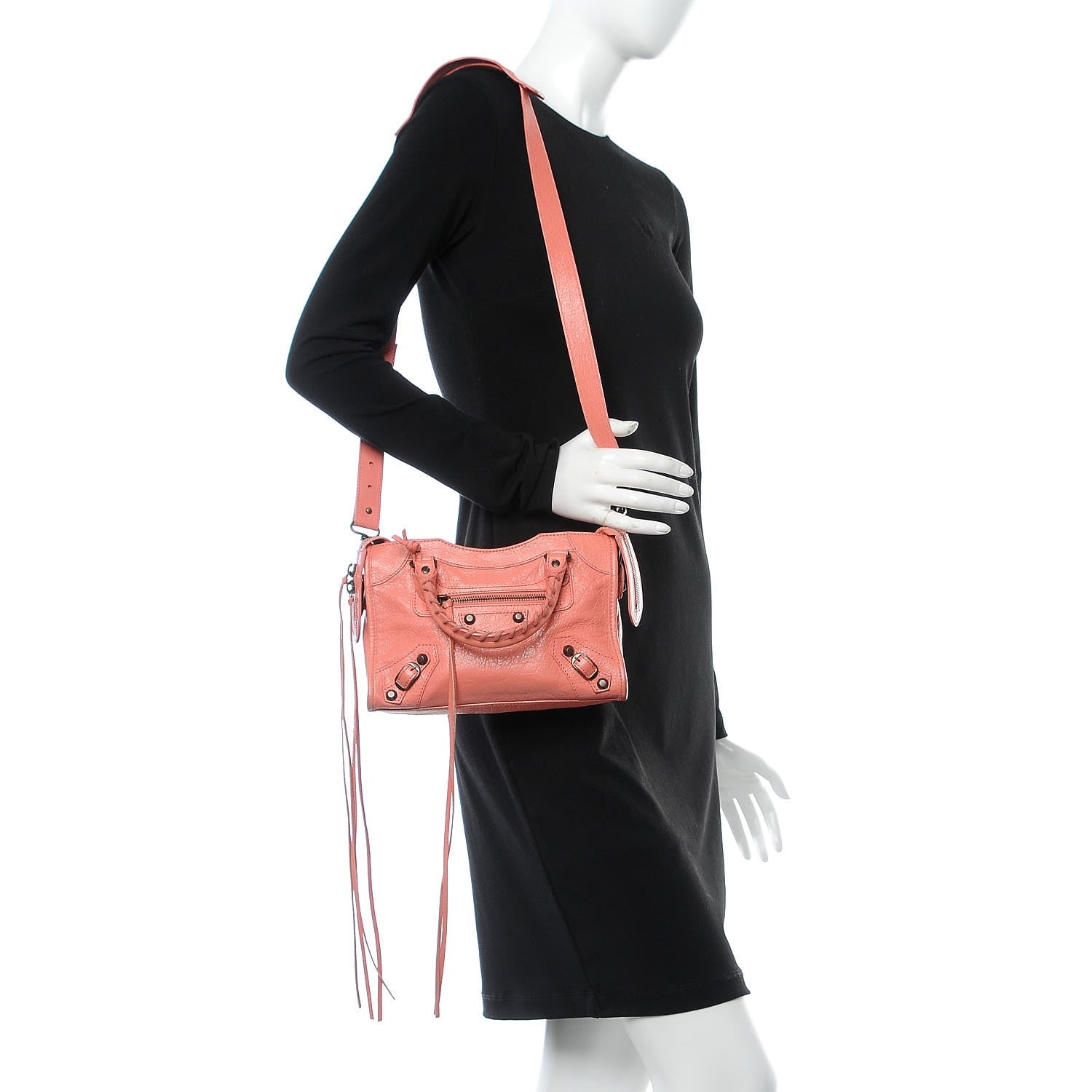 Balenciaga Agneau Classic Hardware Mini City Rose Azalee Rose Jaipur 2 of 8